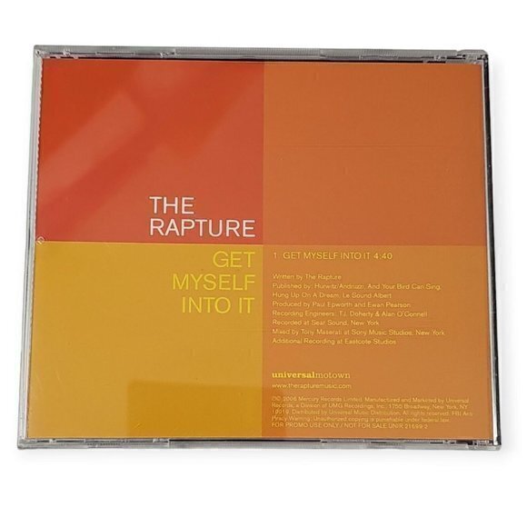 The Rapture - Get Myself Into‎ It [2006 Promotional CD Single] - Picture 2 of 2